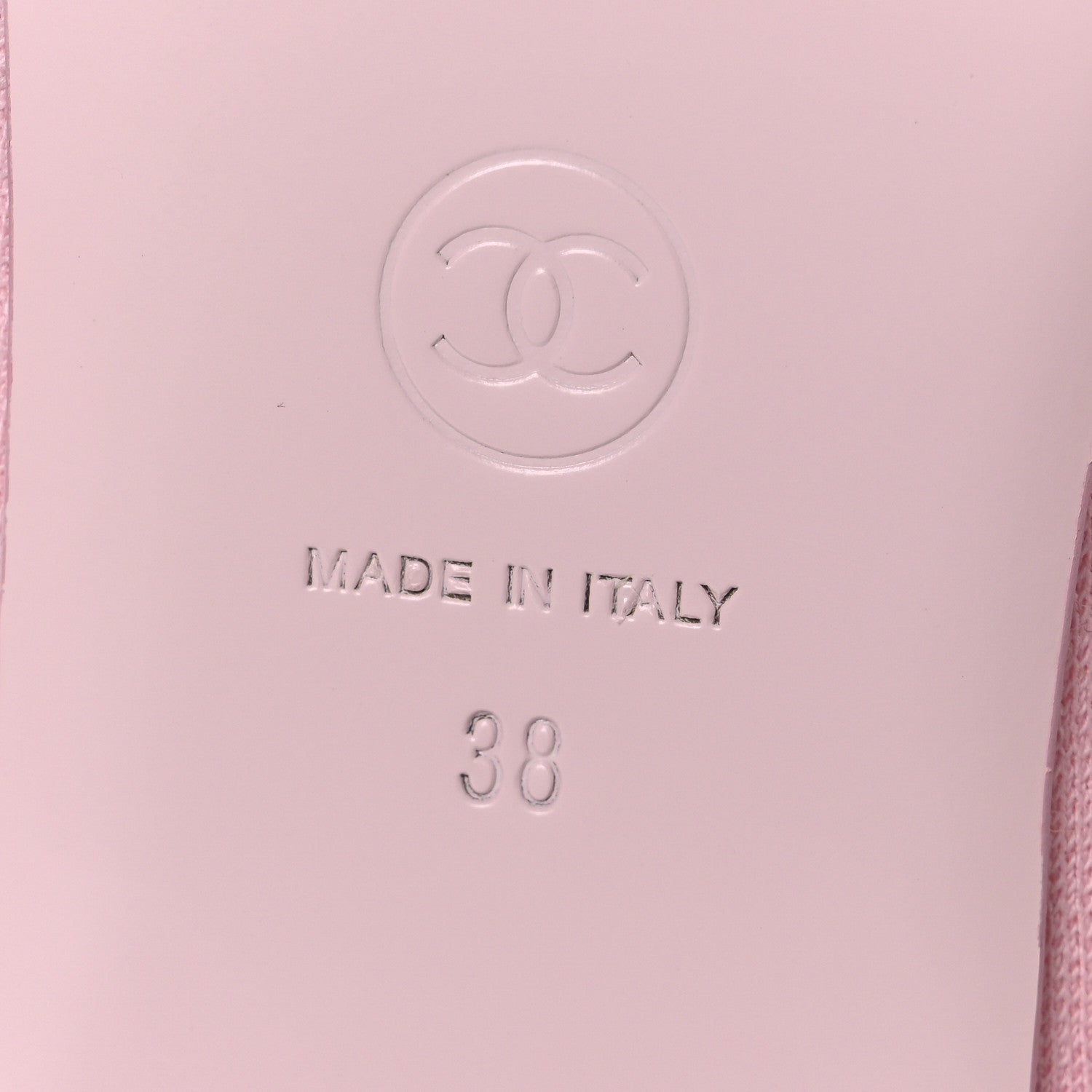 Chanel Fabric Grosgrain Mary Jane Flats 38 Light Pink Black 8 of 11