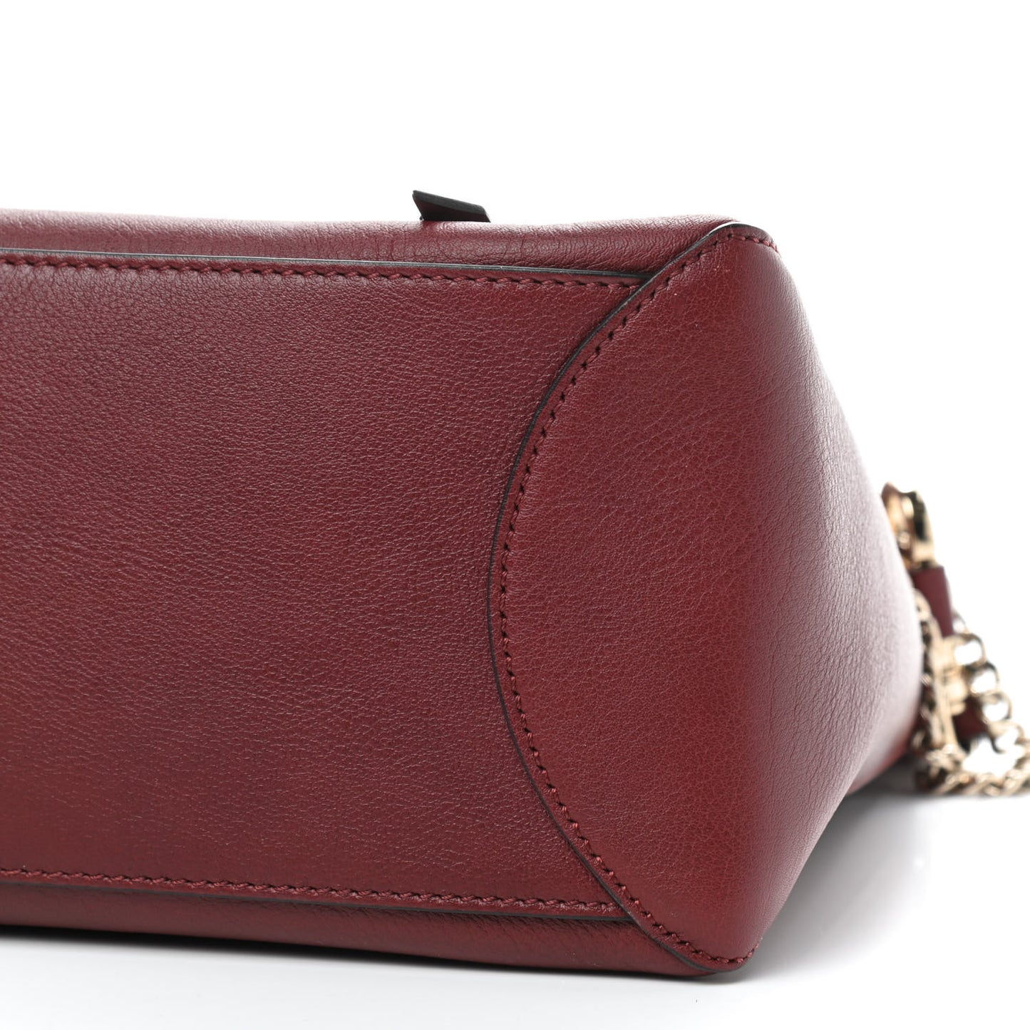 Calfskin Medium Faye Day Shoulder Bag Sienna Red