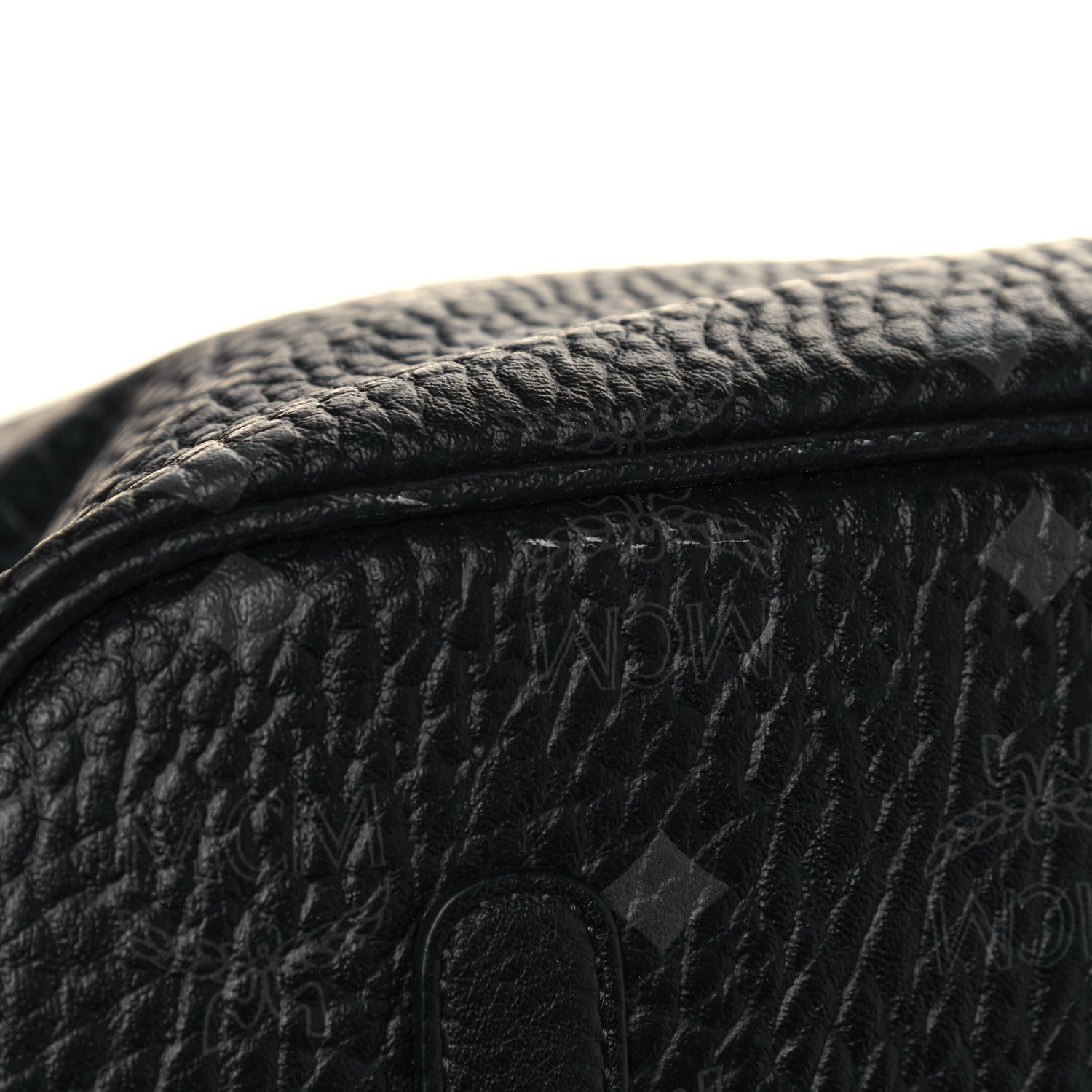 MCM Visetos Large Liz Reversible Shopper Tote Black 9 of 19