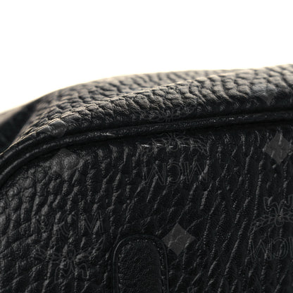 MCM Visetos Large Liz Reversible Shopper Tote Black 9 of 19