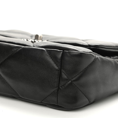 Chanel Lambskin Quilted Medium Chanel 19 Flap Black 10 of 10