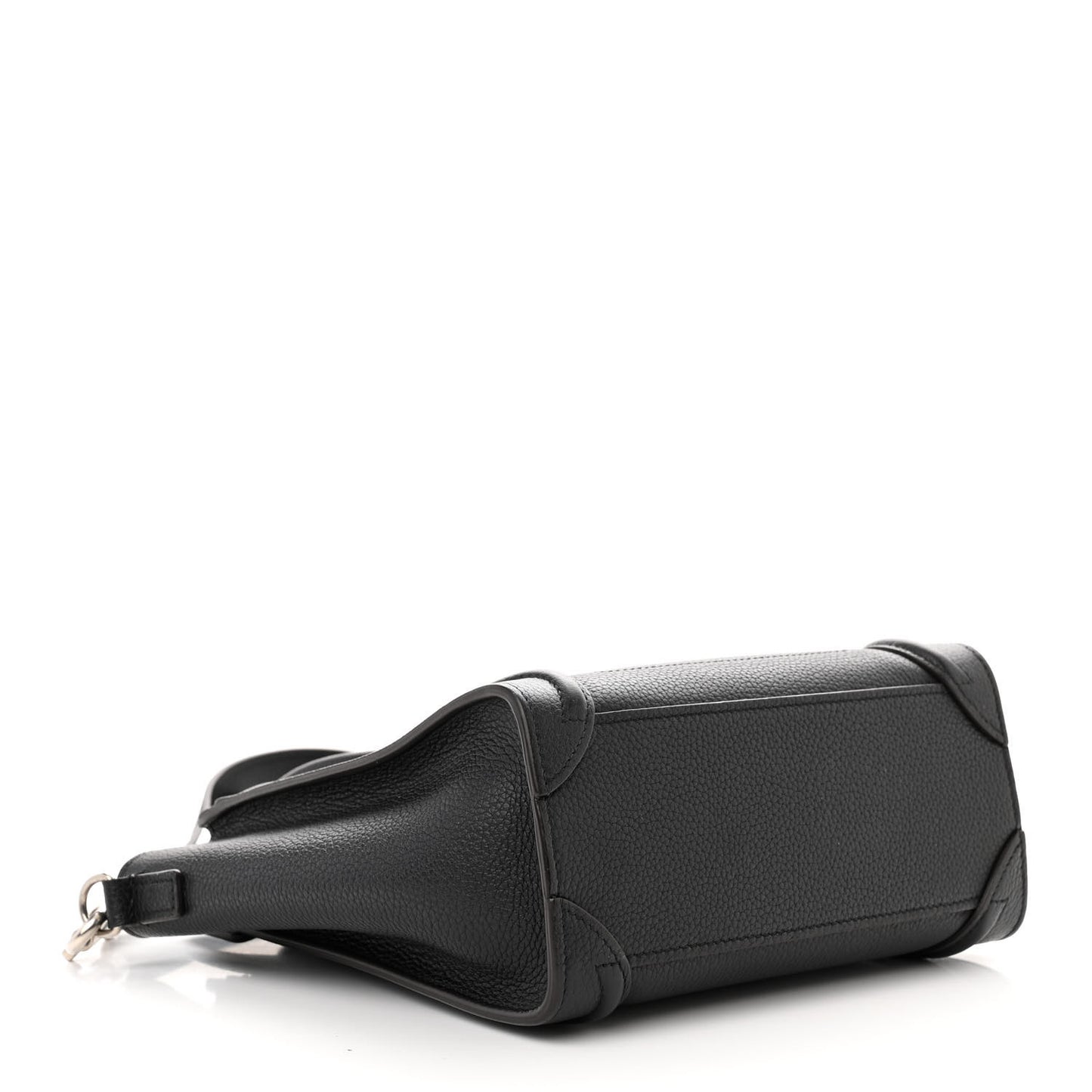 Drummed Calfskin Nano Luggage Black