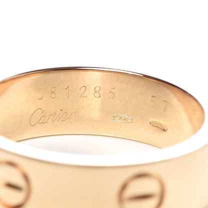 Cartier 18K Yellow Gold 5.5mm LOVE Ring 57 8 4 of 4