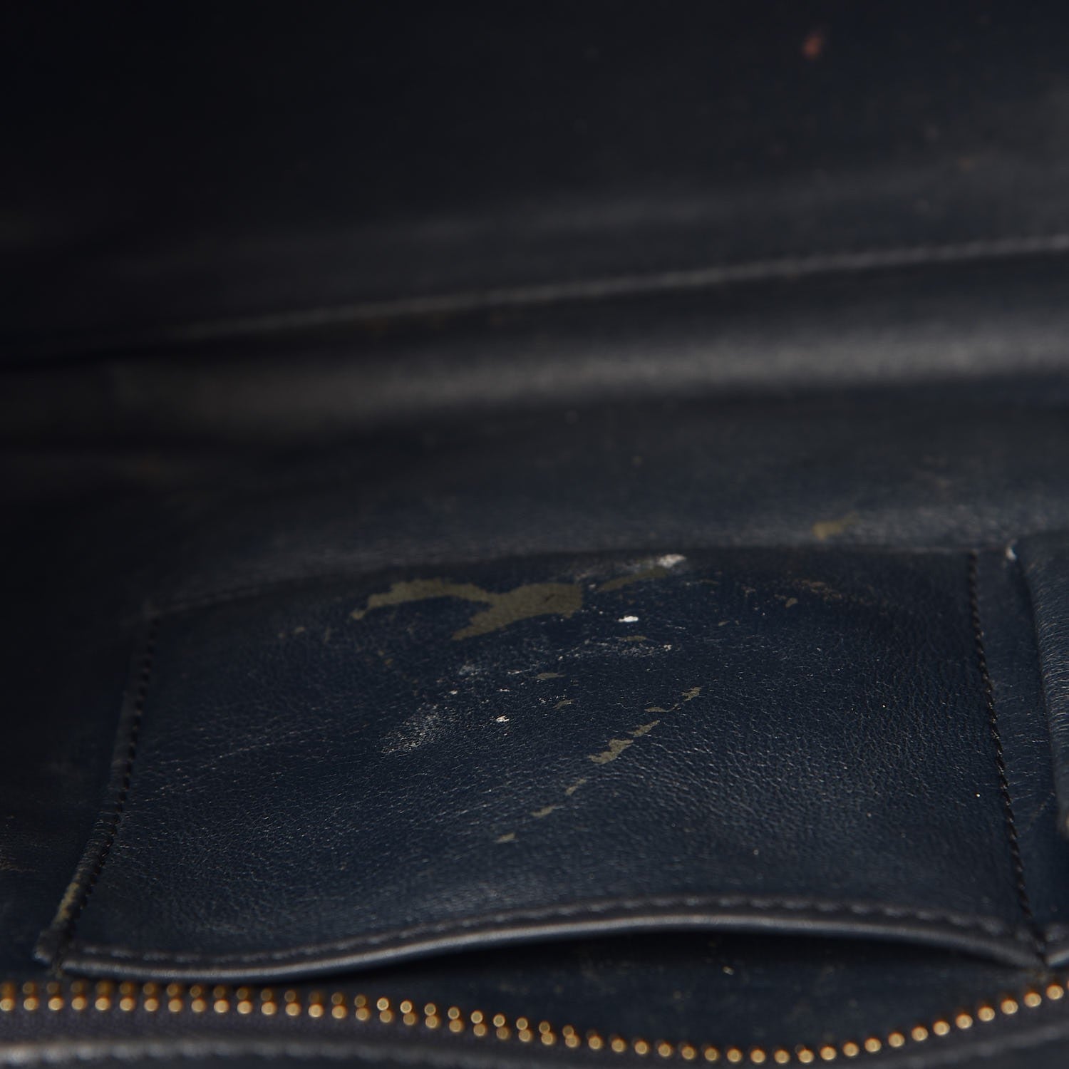 Celine Smooth Calfskin Mini Luggage Navy Blue 9 of 21