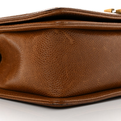 Chanel Caviar Quilted Medium Boy Flap Light Brown 9 of 10
