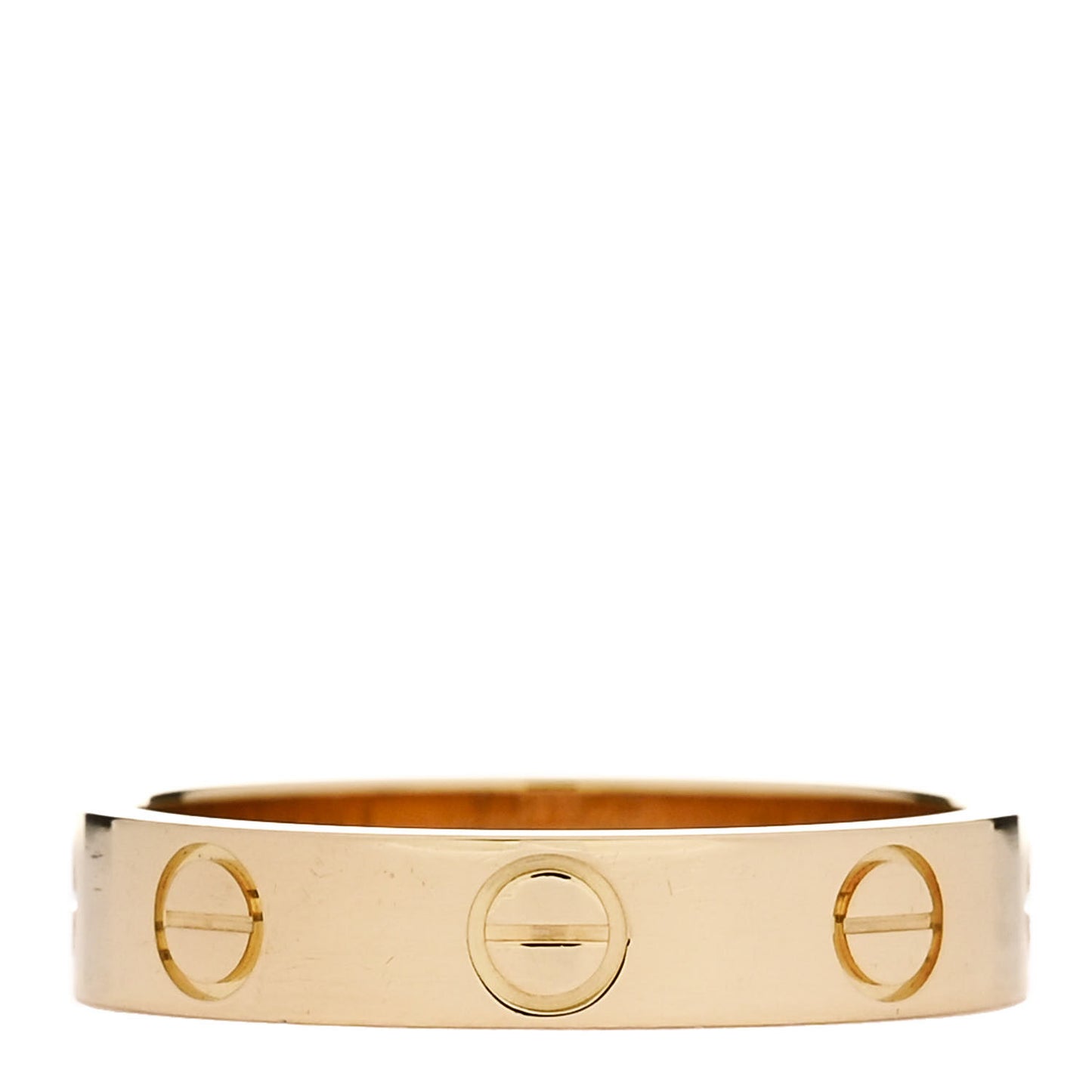 18K Yellow Gold 3.5mm LOVE Wedding Band Ring 49 5