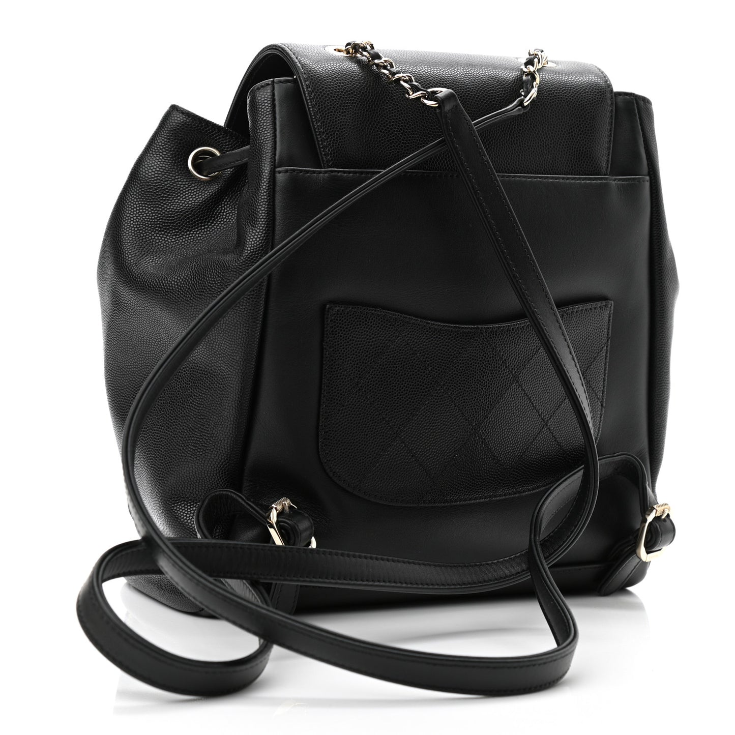 Caviar Quilted Business Affinity Backpack Black