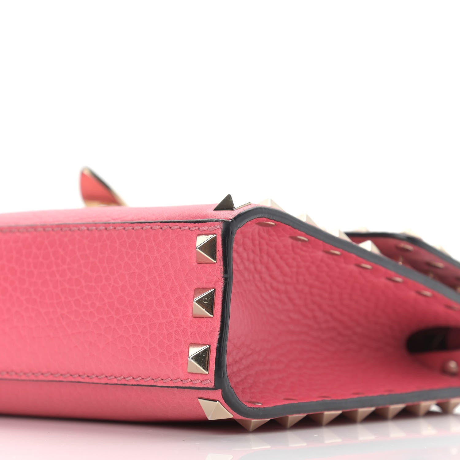 Valentino Garavani Pebbled Calfskin Medium Rockstud Flip Lock Crossbody Bag Shadow Pink 12 of 12