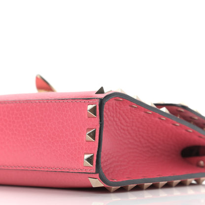 Valentino Garavani Pebbled Calfskin Medium Rockstud Flip Lock Crossbody Bag Shadow Pink 12 of 12