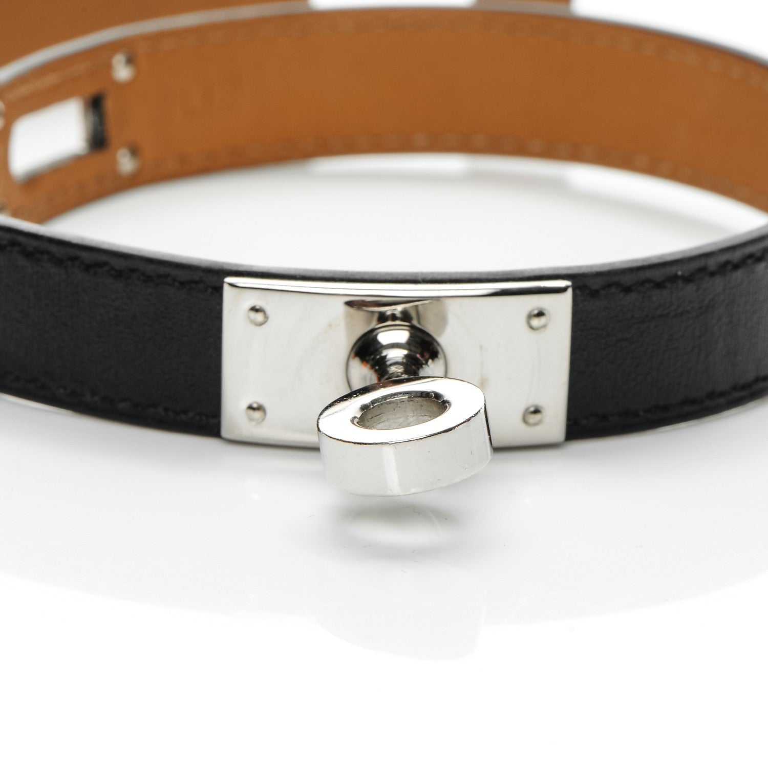 Hermes Chamonix Kelly Double Tour Bracelet XS Black 4 of 9