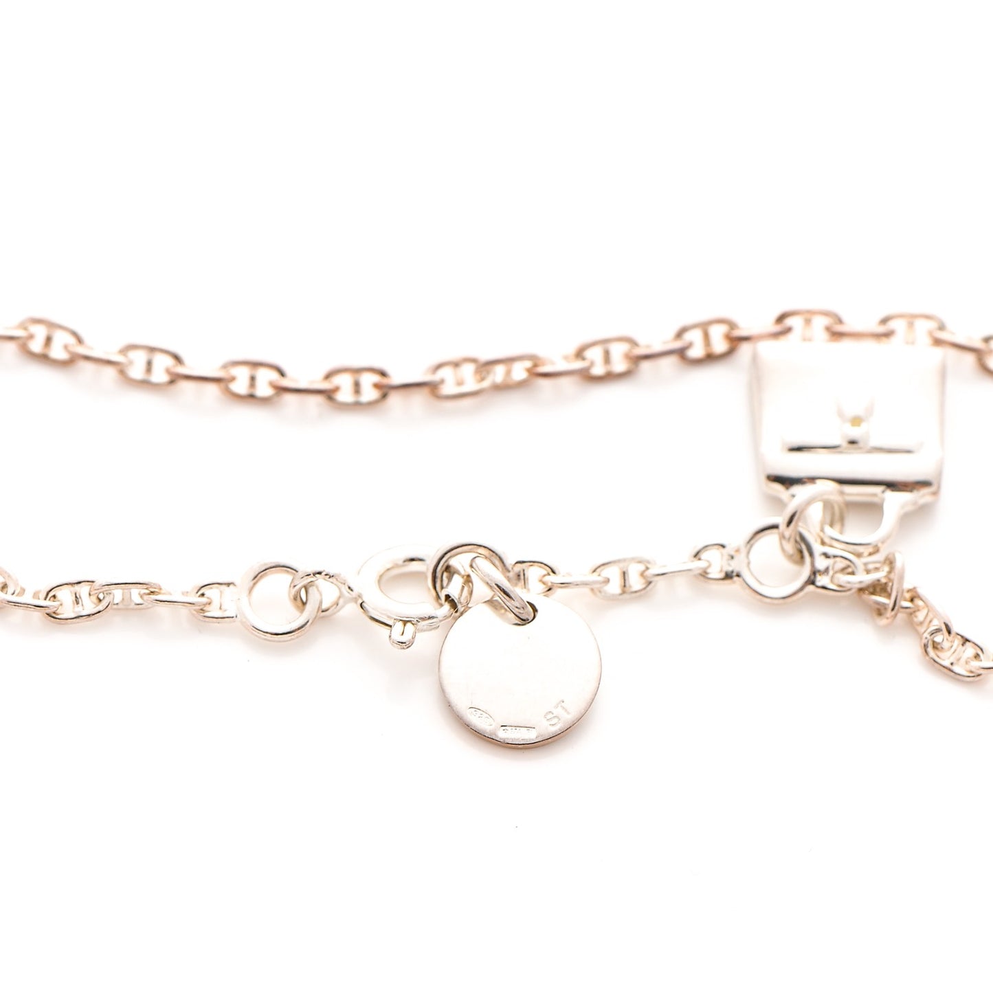 Sterling Silver Mini Birkin Amulette Bracelet ST