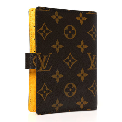 Louis Vuitton Monogram Groom Small Ring Agenda Cover Yellow 3 of 7