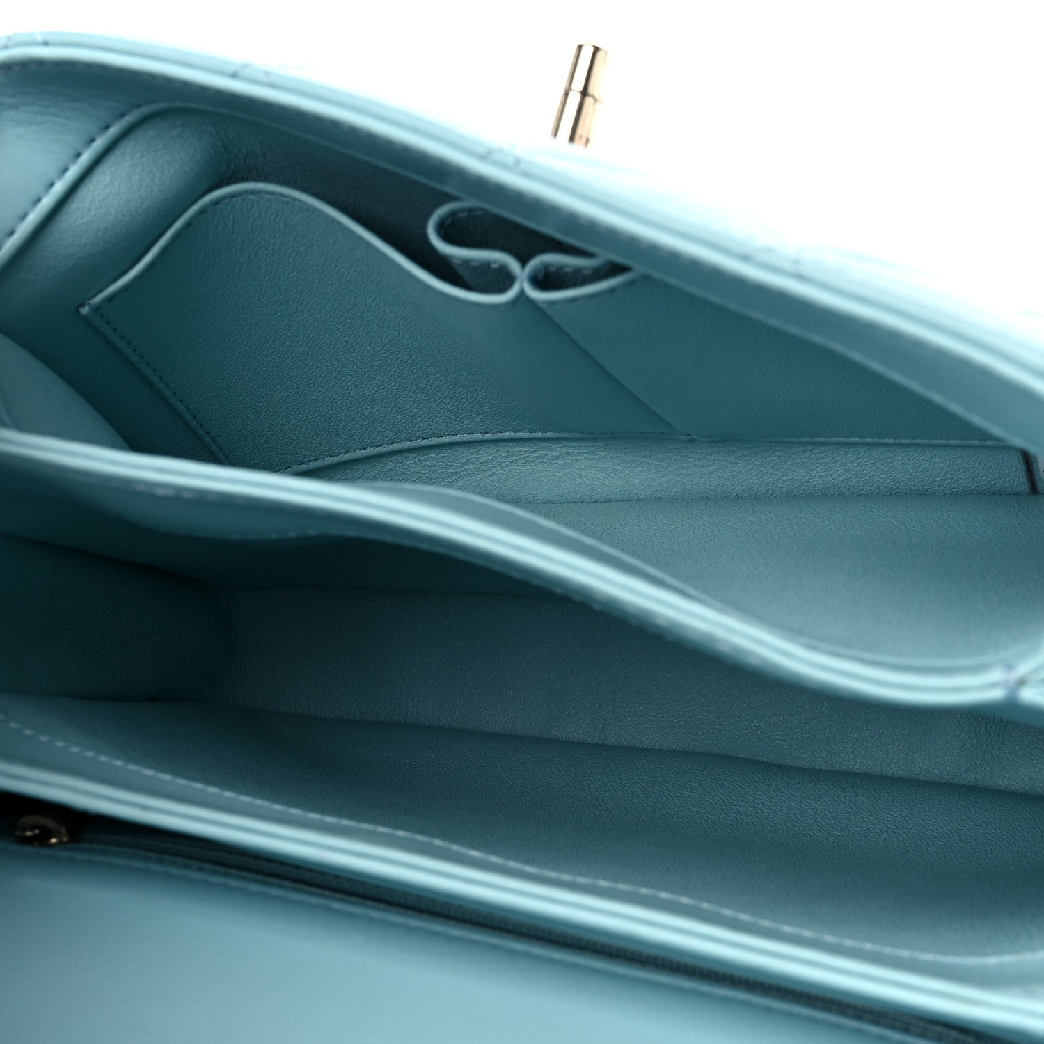 Chanel Lambskin Quilted Small Trendy CC Flap Dual Handle Bag Light Blue 5 of 9