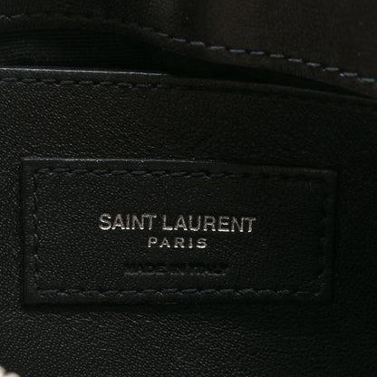 Saint Laurent Calfskin Y Quilted Monogram Small Loulou Chain Satchel Earth 8 of 10