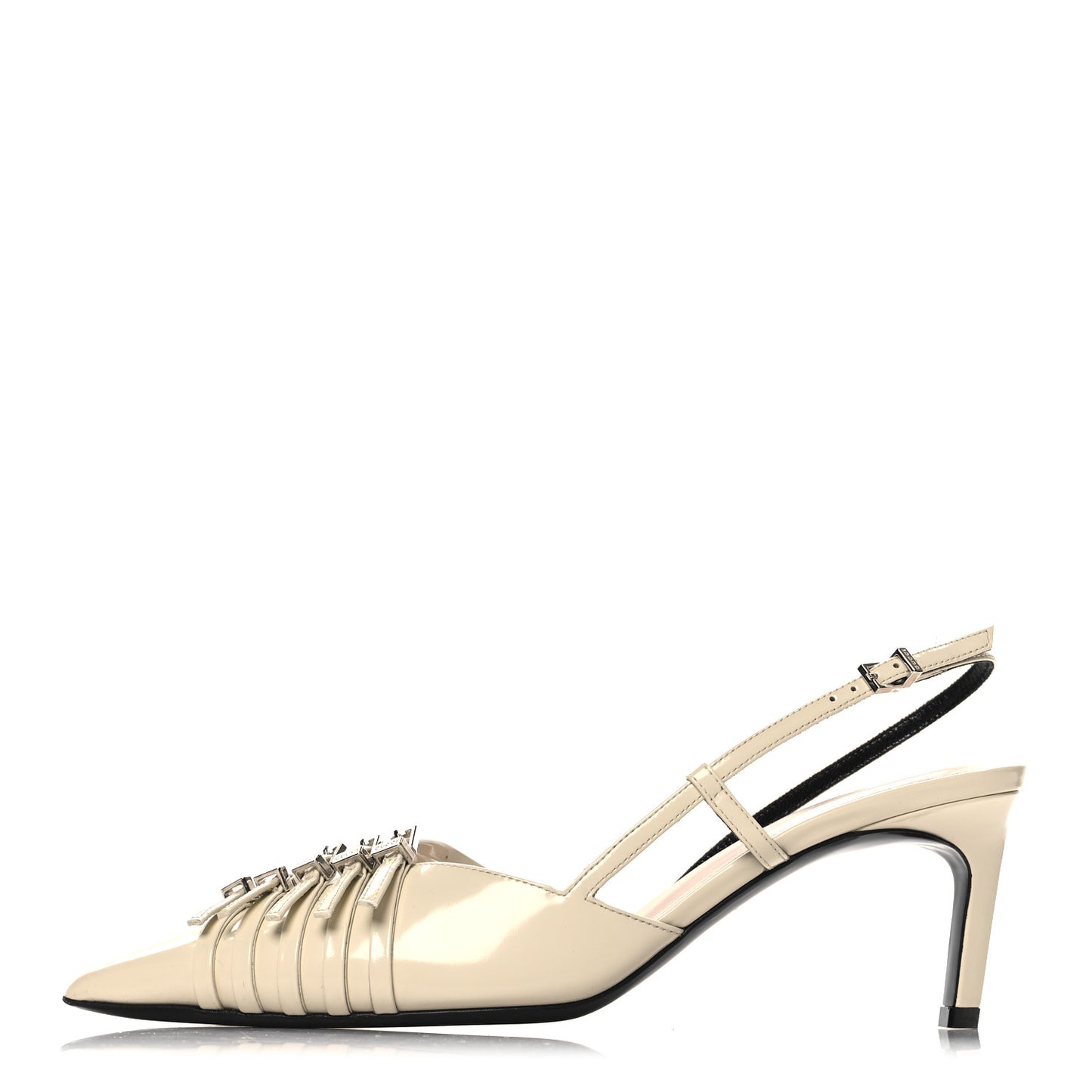 Patent Regents Slingback Pumps 37.5 New Ivoire