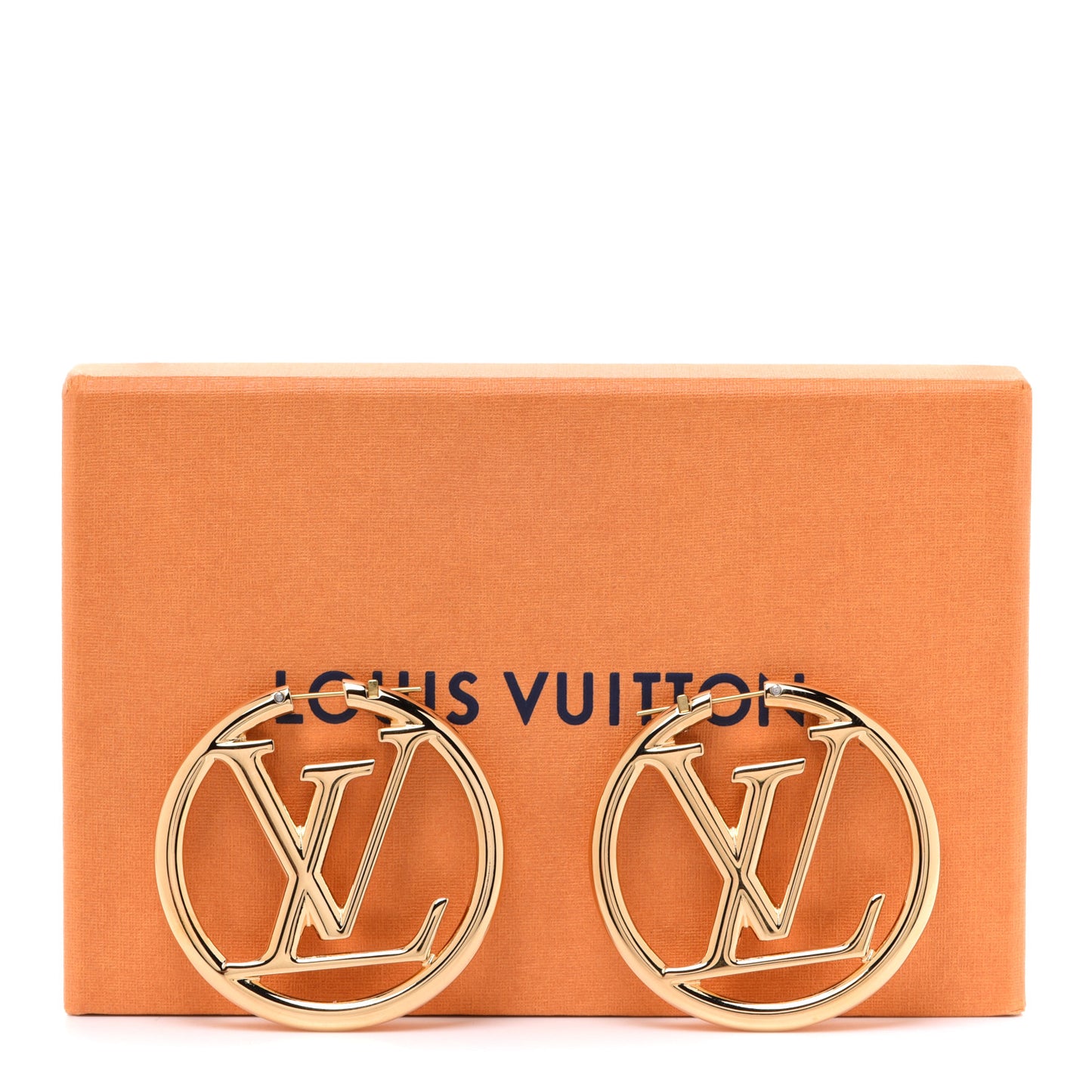 Metal Louise Hoop Earrings Gold