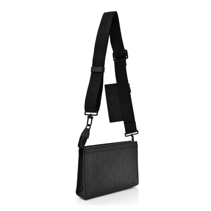 Louis Vuitton Calfskin Monogram Shadow Gaston Wearable Wallet 3 of 12