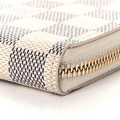 Louis Vuitton Damier Azur Clemence Wallet Rose Ballerine 8 of 10