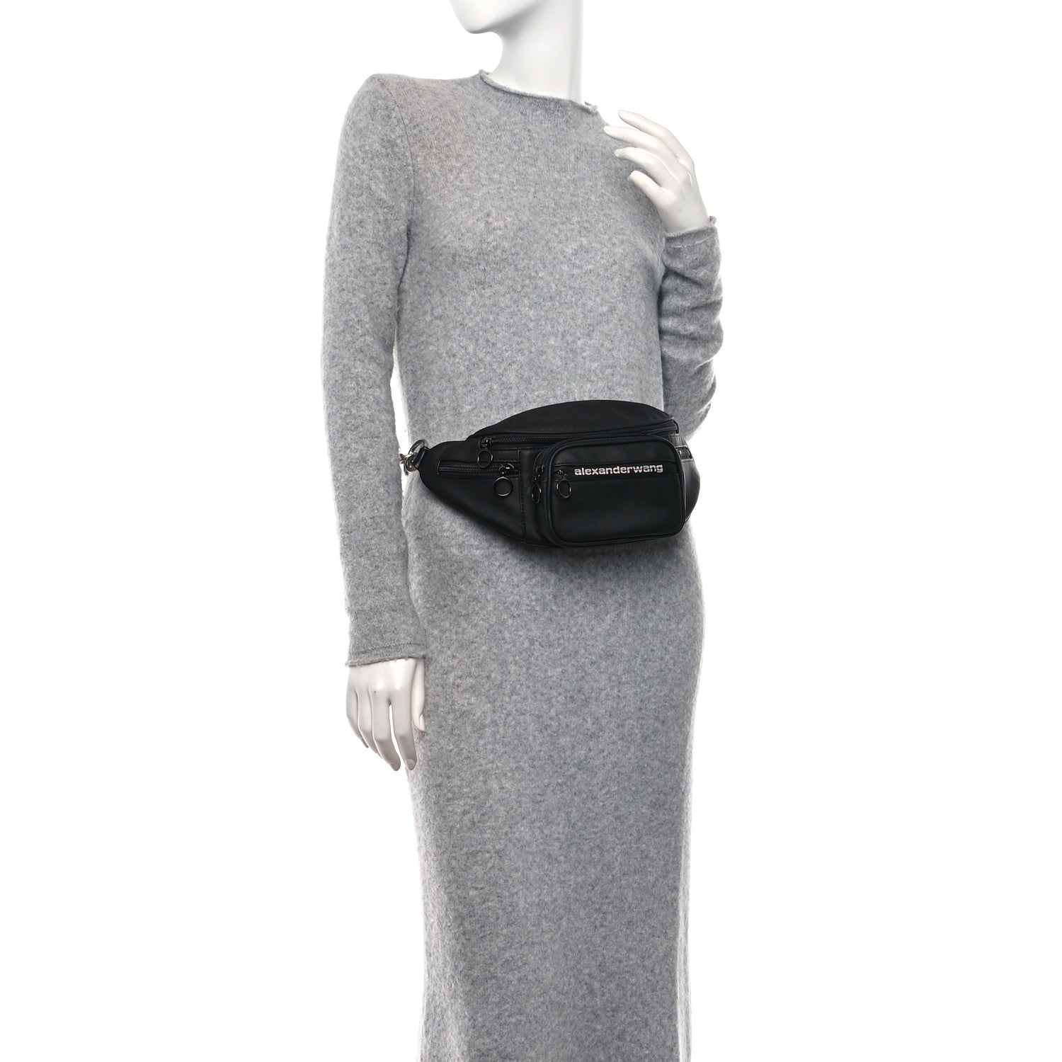 Alexander Wang Lambskin Attica Belt Bag Black 2 of 8