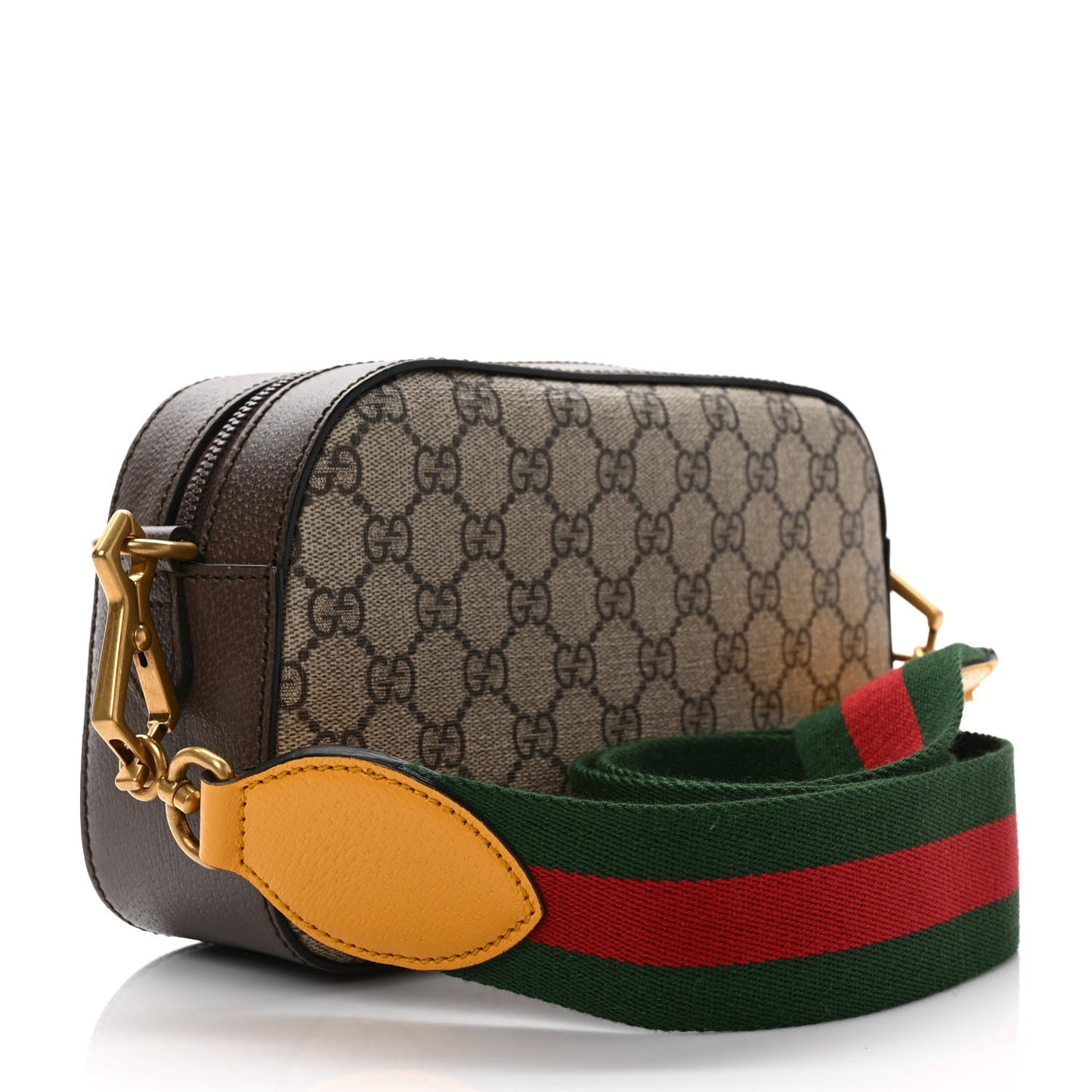 GG Supreme Monogram Web Neo Vintage Shoulder Bag Beige New Acero Crop