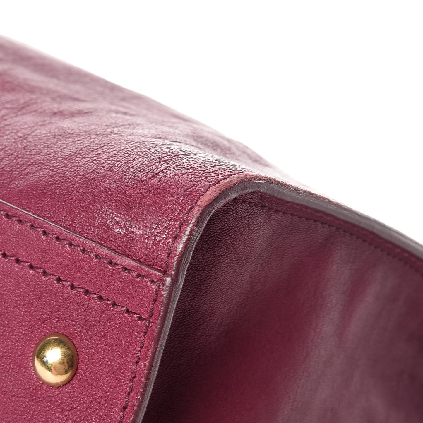 Sheepskin Medium Cabas ChYc Black Cherry