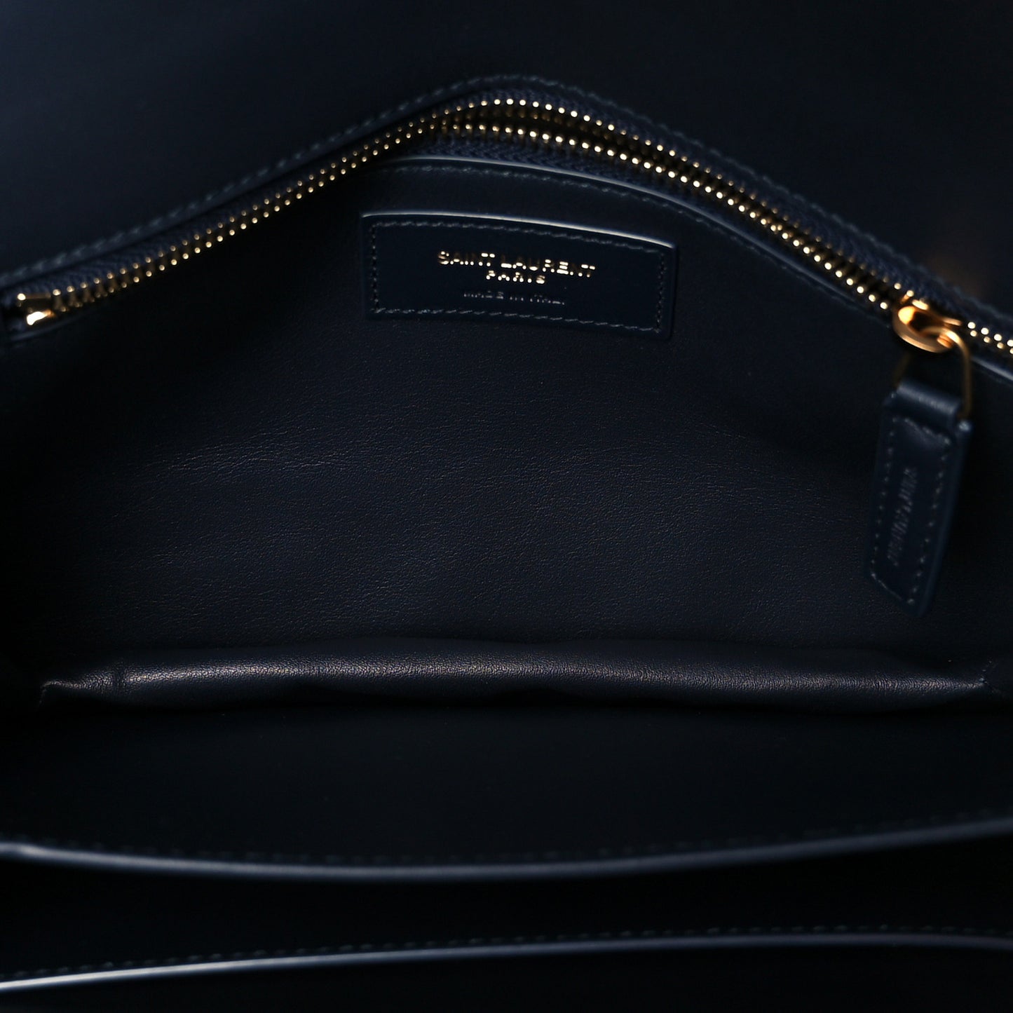 Lambskin Quilted Le Maillon Satchel Marine