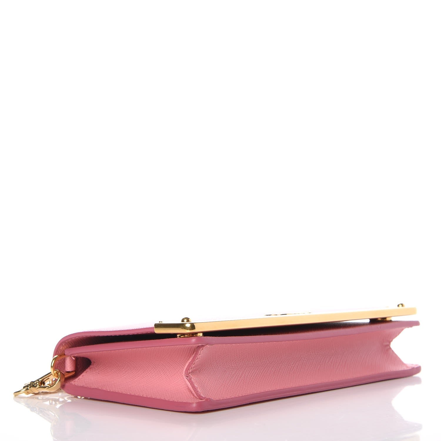 Prada Saffiano Cahier Chain Wallet Petalo 4 of 8