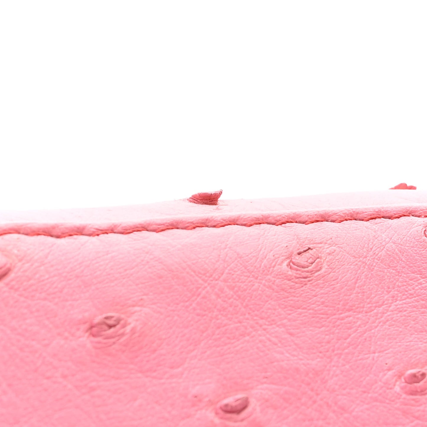 Ostrich Medium Lady Dior Pink