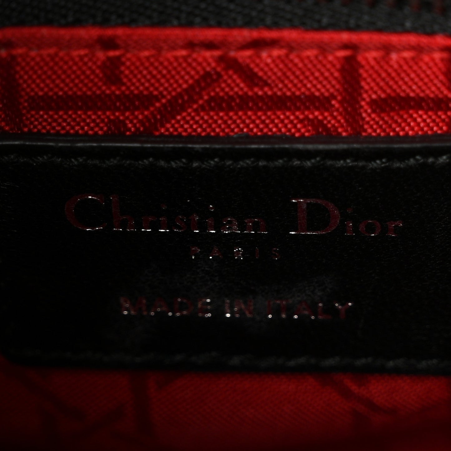Lambskin Cannage Mini Lady Dior Black