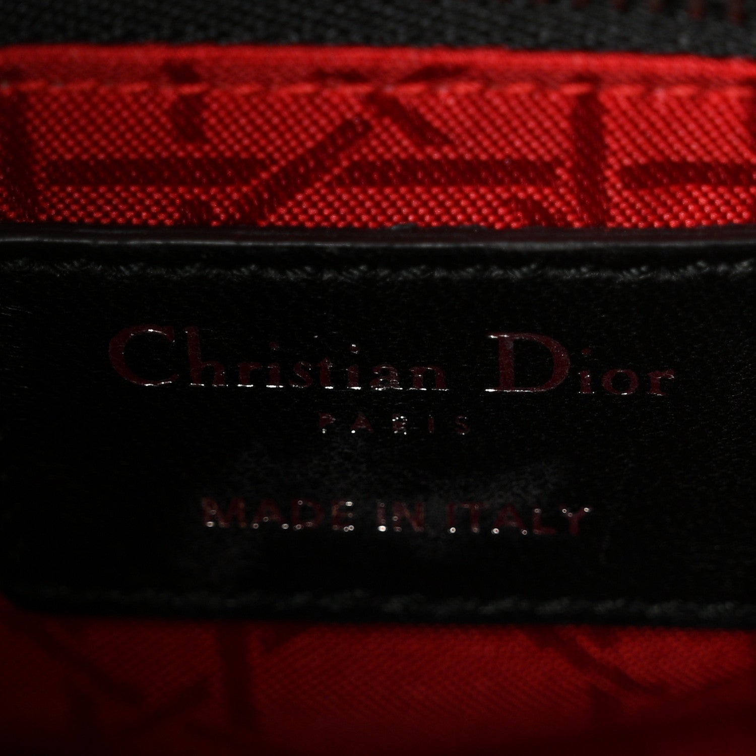 Christian Dior Lambskin Cannage Mini Lady Dior Black 6 of 10