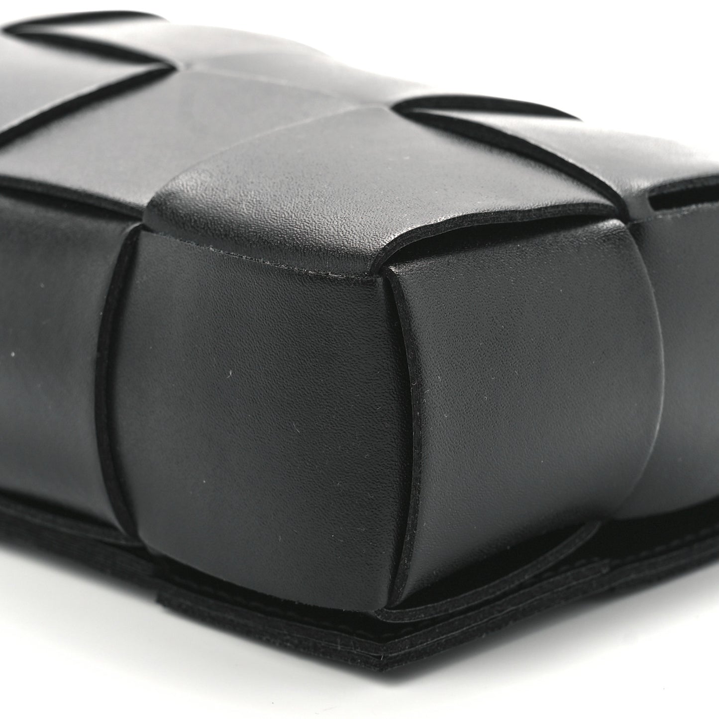 Nappa Maxi Intreccio The Belt Cassette Bag Black