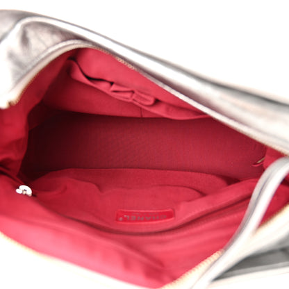 Chanel Metallic Aged Calfskin Quilted Medium Gabrielle Hobo Silver 5 of 13
