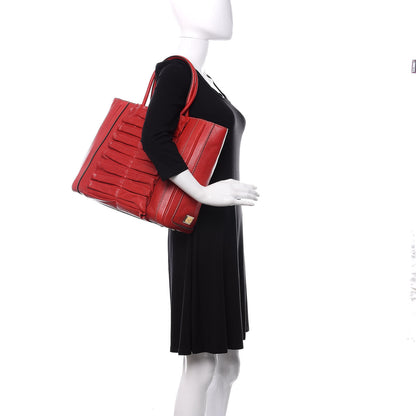 Dolce & Gabbana Grained Calfskin Tote Red 2 of 10