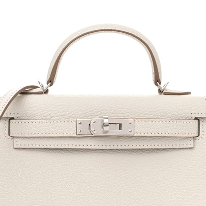 Hermes Chevre Mysore Mini Kelly Sellier 20 Mushroom 8 of 11