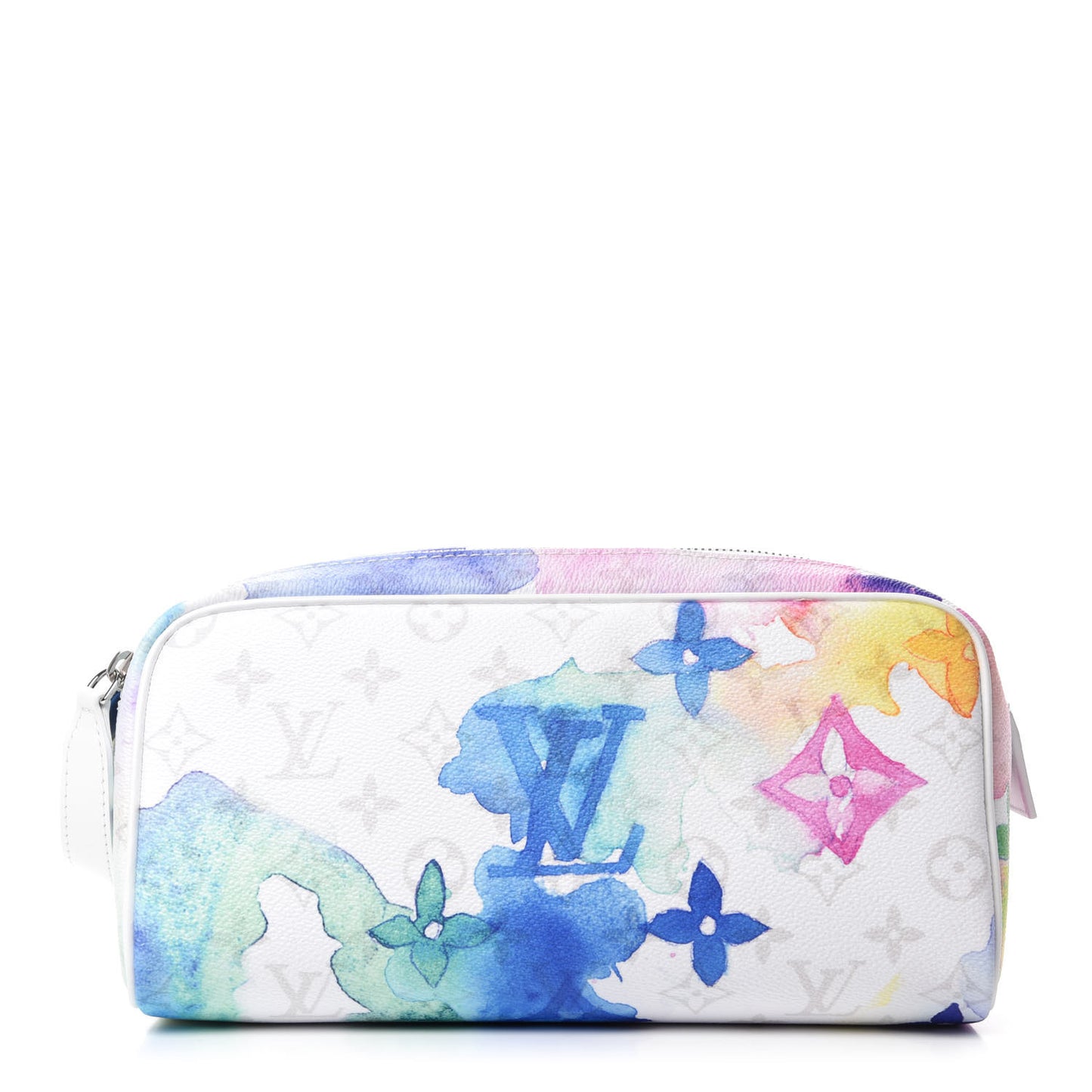 Monogram Watercolor Dopp Kit Toilet Pouch Multicolor