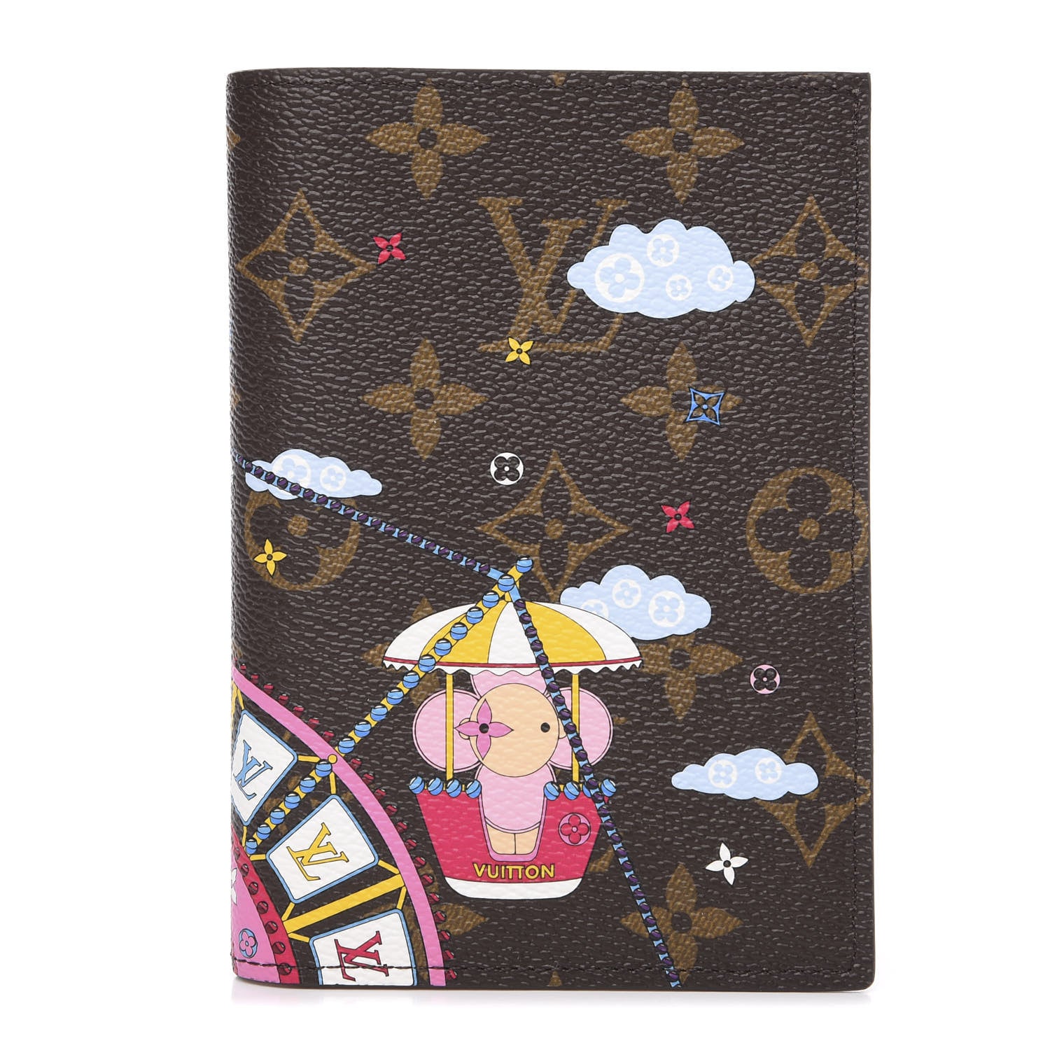 Louis Vuitton Monogram 2020 Christmas Animation Big Wheel Passport Cover Rose Ballerine 1 of 6
