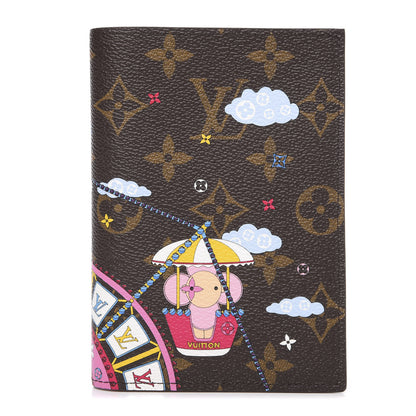 Louis Vuitton Monogram 2020 Christmas Animation Big Wheel Passport Cover Rose Ballerine 1 of 6
