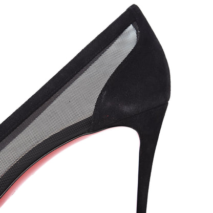 Christian Louboutin Veau Velours Rete Galativi 100 Pumps 40.5 Black 10 of 11