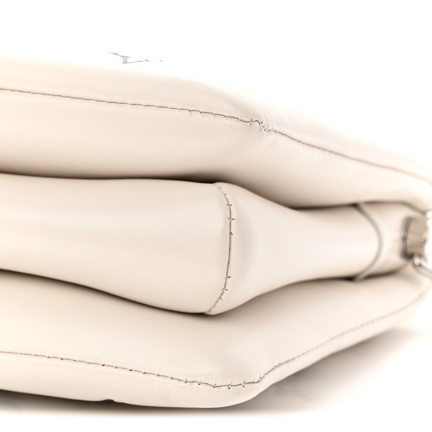 Louis Vuitton Lambskin Embossed Monogram Coussin PM Cream Grey 9 of 9