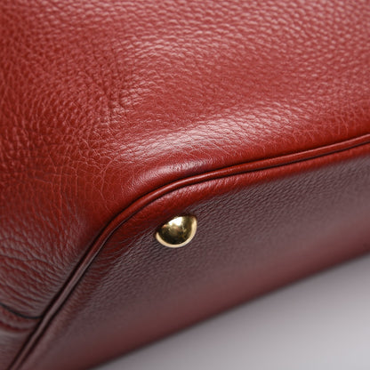 Hermes Taurillon Clemence Bolide 45 Rouge H 9 of 10