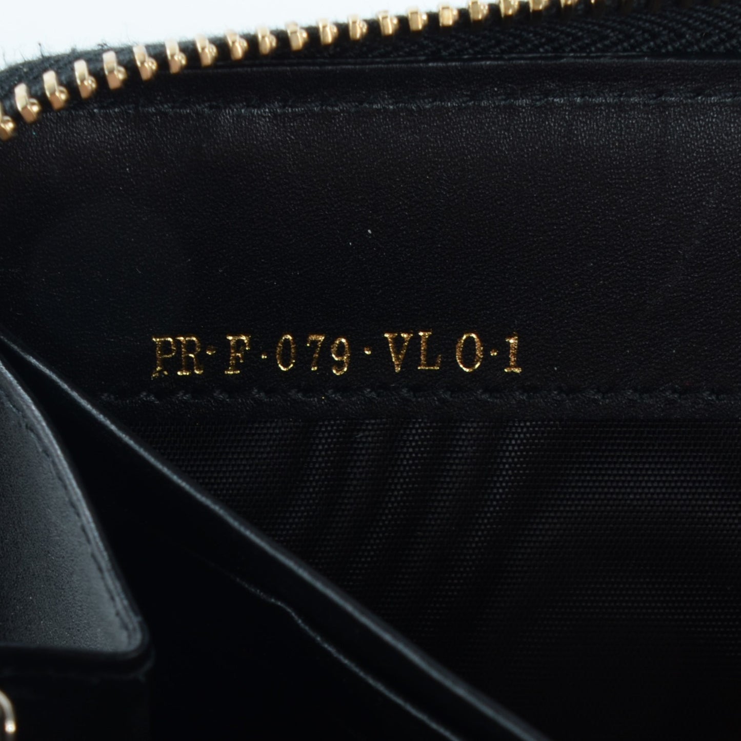 Calfskin Rockstud Zip Around Wallet Black