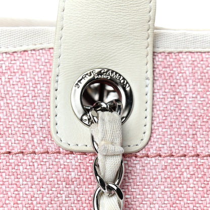 Chanel Canvas Medium Deauville Tote Pink 14 of 14
