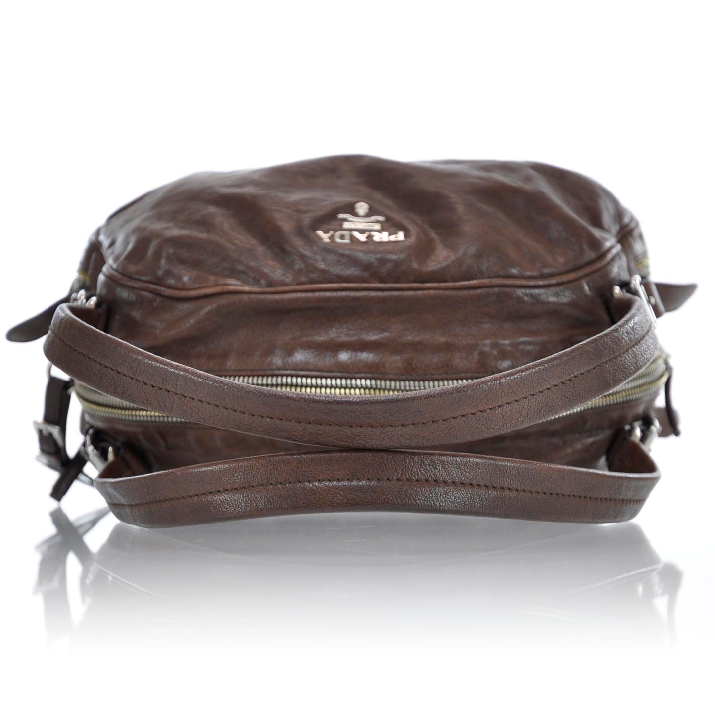 Washed Bauletto Bag Cocco