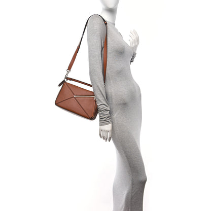 Loewe Calfskin Medium Puzzle Bag Tan 2 of 9