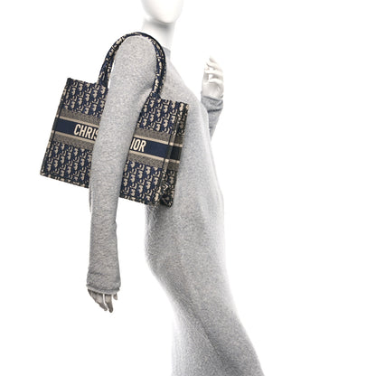 Christian Dior Oblique Medium Book Tote Blue Multicolor 2 of 10