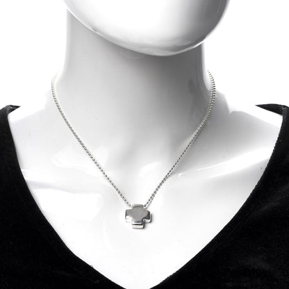 Tiffany Sterling Silver Square Cross Pendant Necklace 2 of 4