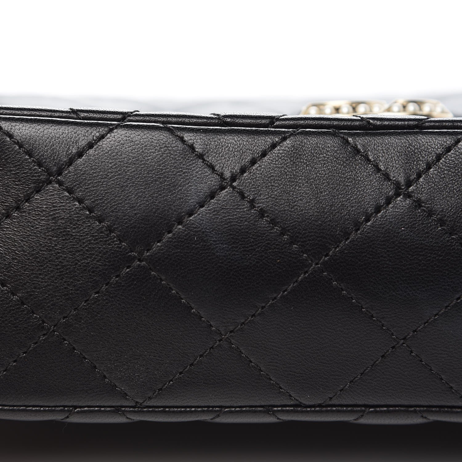 Chanel Lambskin Quilted Medium Westminster Pearl Flap Black 8 of 8