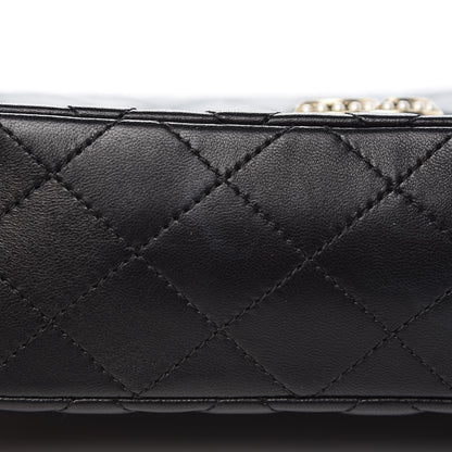 Chanel Lambskin Quilted Medium Westminster Pearl Flap Black 8 of 8