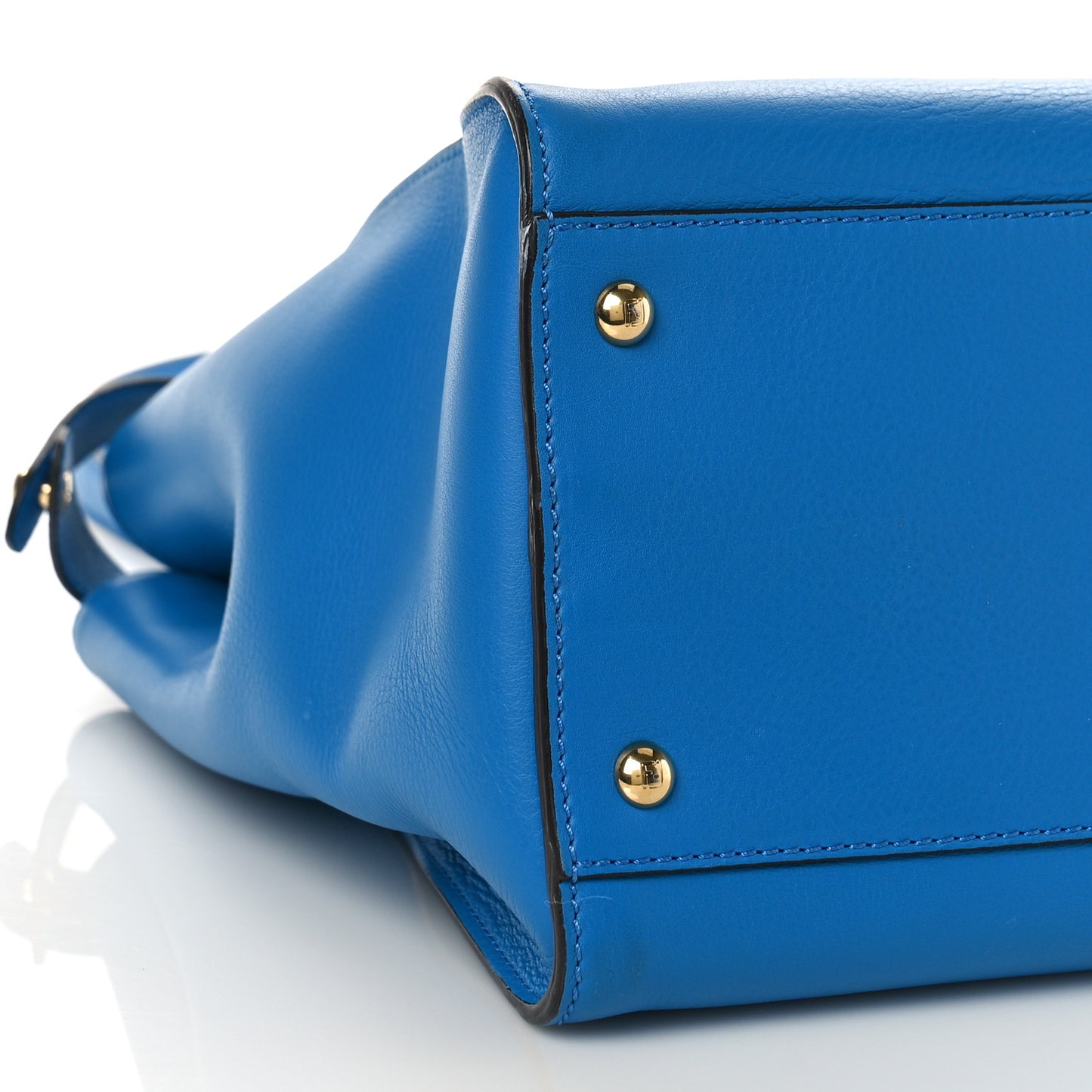 Vitello Seta Studded Monster Eyes Large Peekaboo Iconic Satchel Blue Royal Black Multicolor