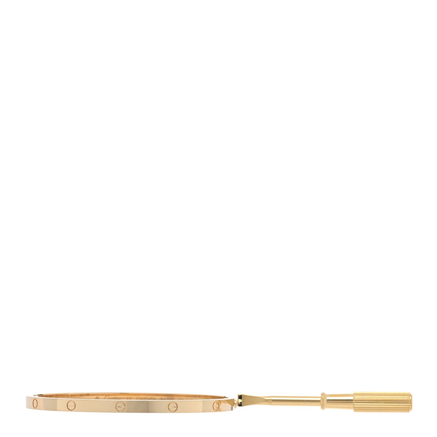 Cartier 18K Yellow Gold Small LOVE Bracelet 17 3 of 8